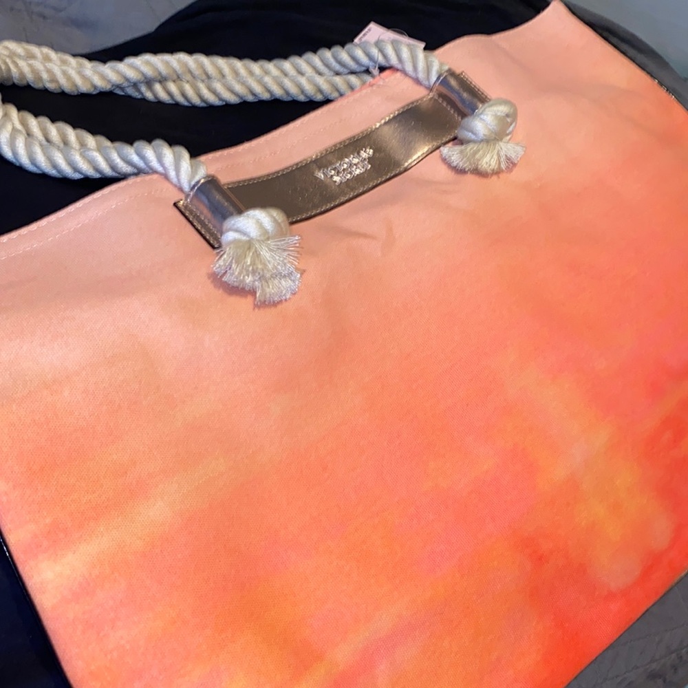 Victoria's Secret Bombshell Sundrenched Cotton Canvas Tote Carryall Bag